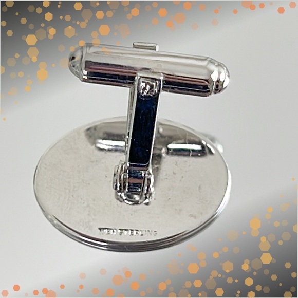 💕Beautiful WEH Sterling Silver Cufflinks Monogram DMP💕 - Picture 3 of 9